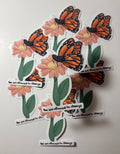 ‘You’re allowed to change’ Butterfly Die-cut sticker| Mental Health Sticker