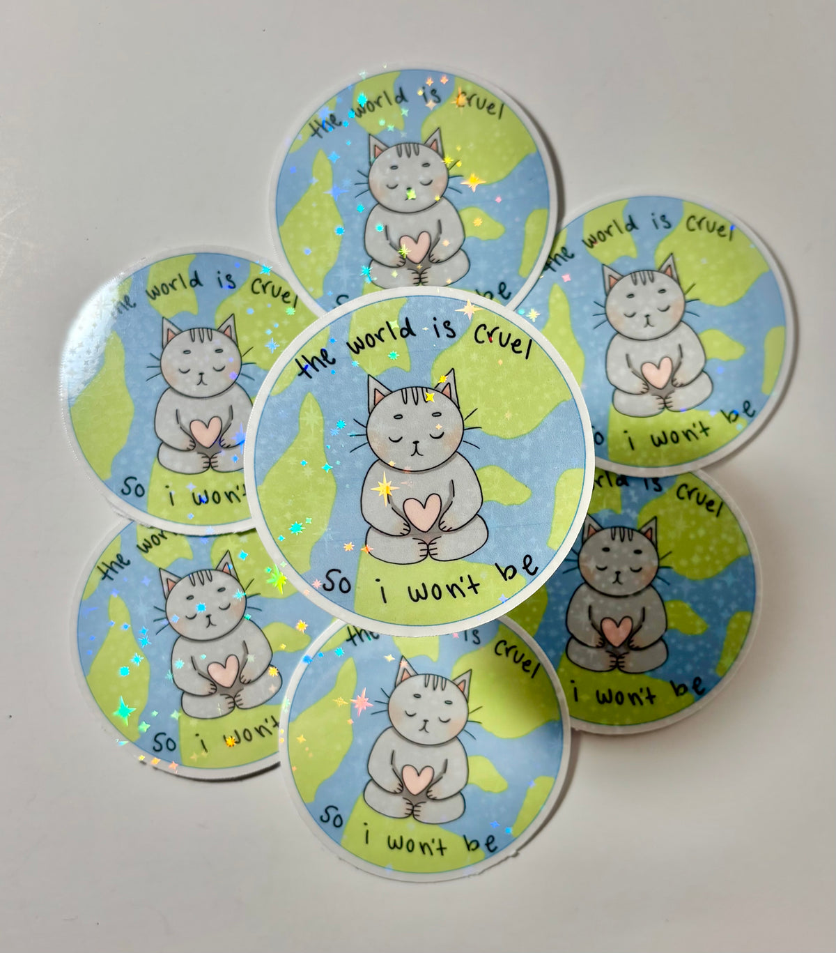 Be Kind Sticker| Die-Cut cat sticker